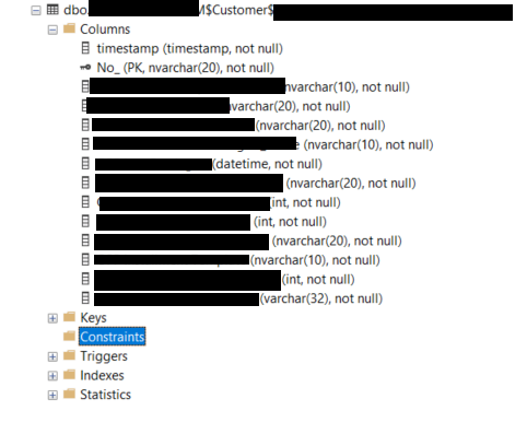 BC 18.3 Installation of 3rd Party Extension - SQL constraints missing ...