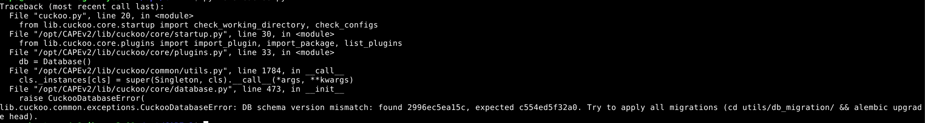 Service not starting after update · Issue #391 · kevoreilly/CAPEv2 · GitHub