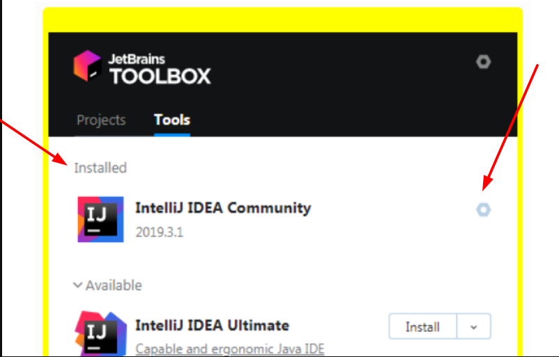 При установке IntelliJ IDEA кнопка Install в окне мастера установки ...