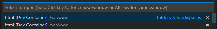 Show name of dev container in recently opened list · Issue #5152 ...