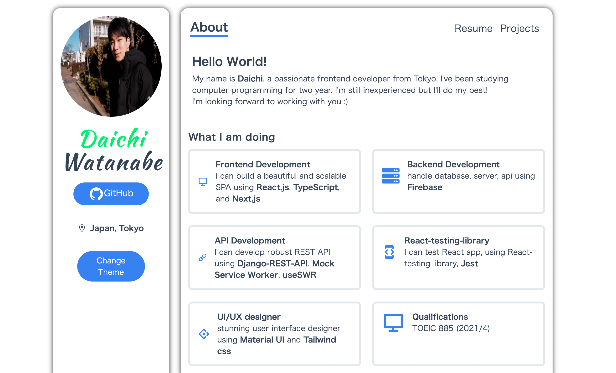 GitHub - daichanstudio/my-portfolio
