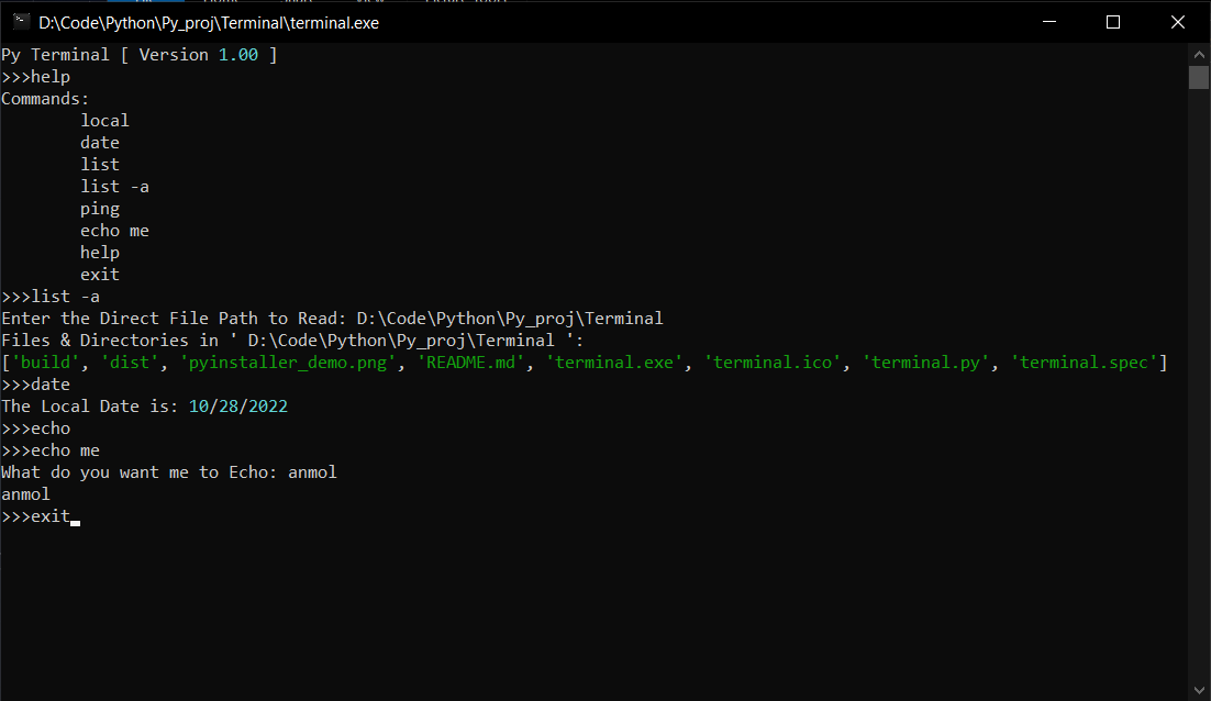 GitHub - AnmolHatua/Py_Terminal: It is a Terminal emulator app using ...