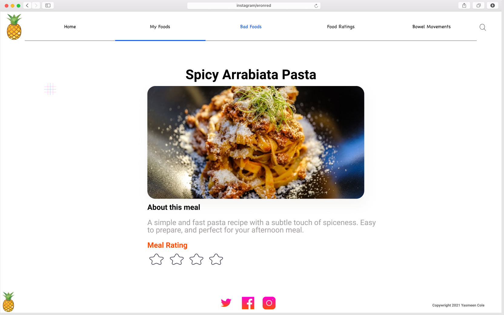 GitHub - yasmeencole/my-food-journal: My Food Journal application is to ...