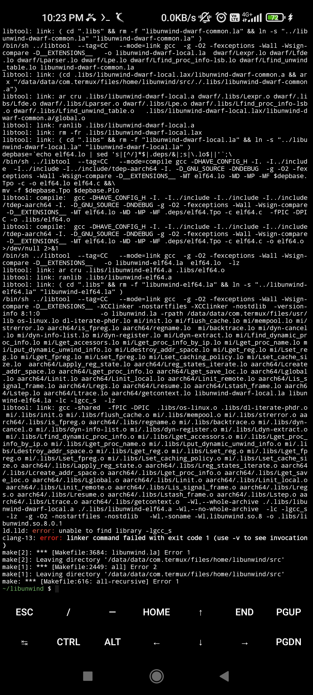 Android Build error help wanted · Issue #349 · libunwind/libunwind · GitHub