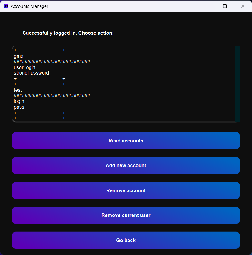 GitHub - music-soul1-1/AccountsManager: C++ account manager