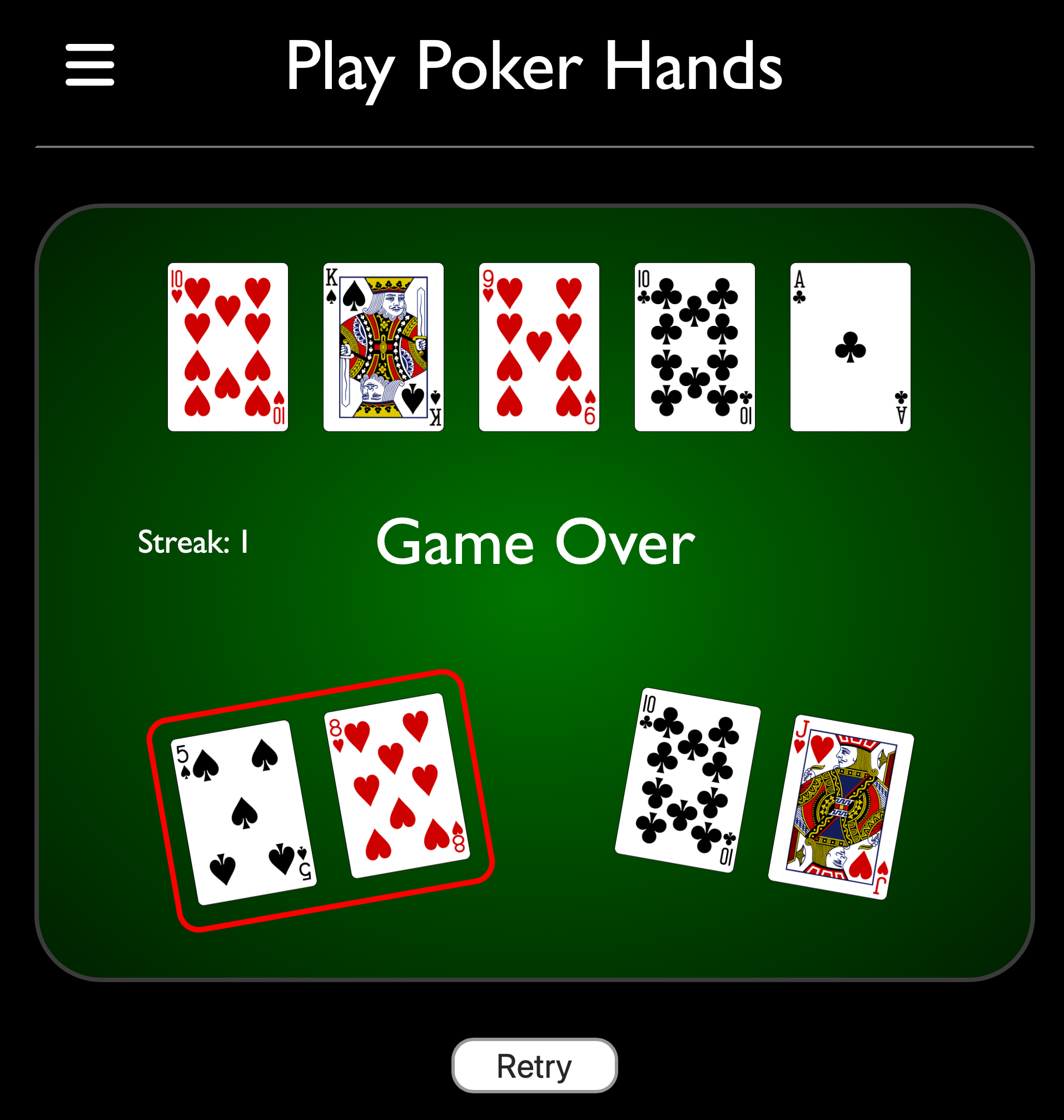 GitHub - Erick512/Practice-Poker-Hands