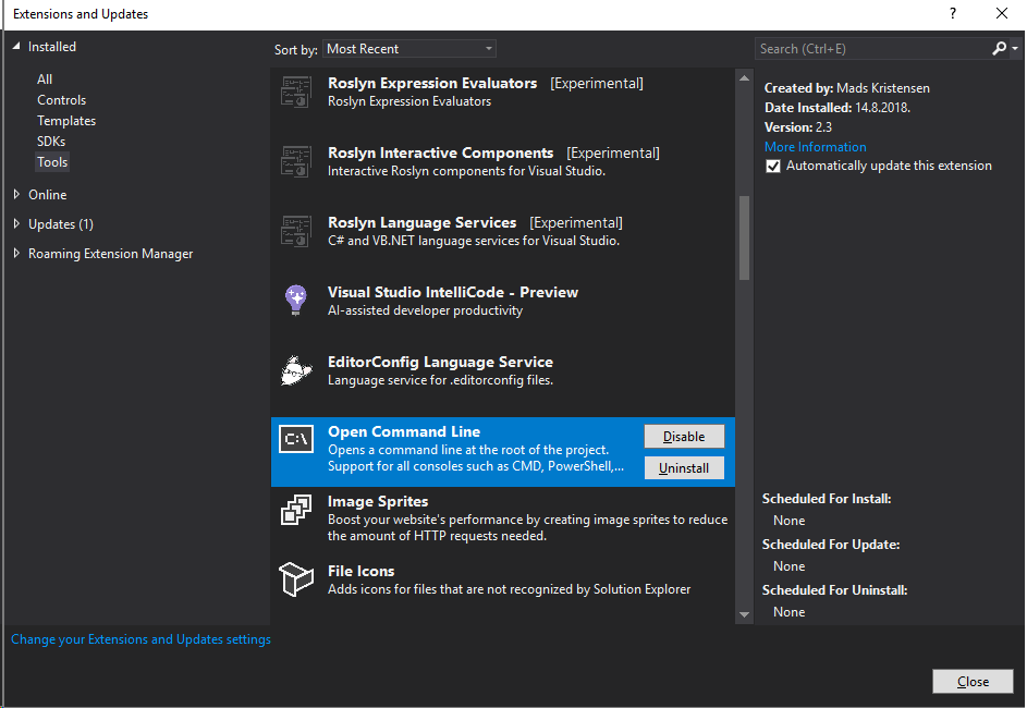 Addon broken with latest VS update? · Issue #71 · madskristensen ...