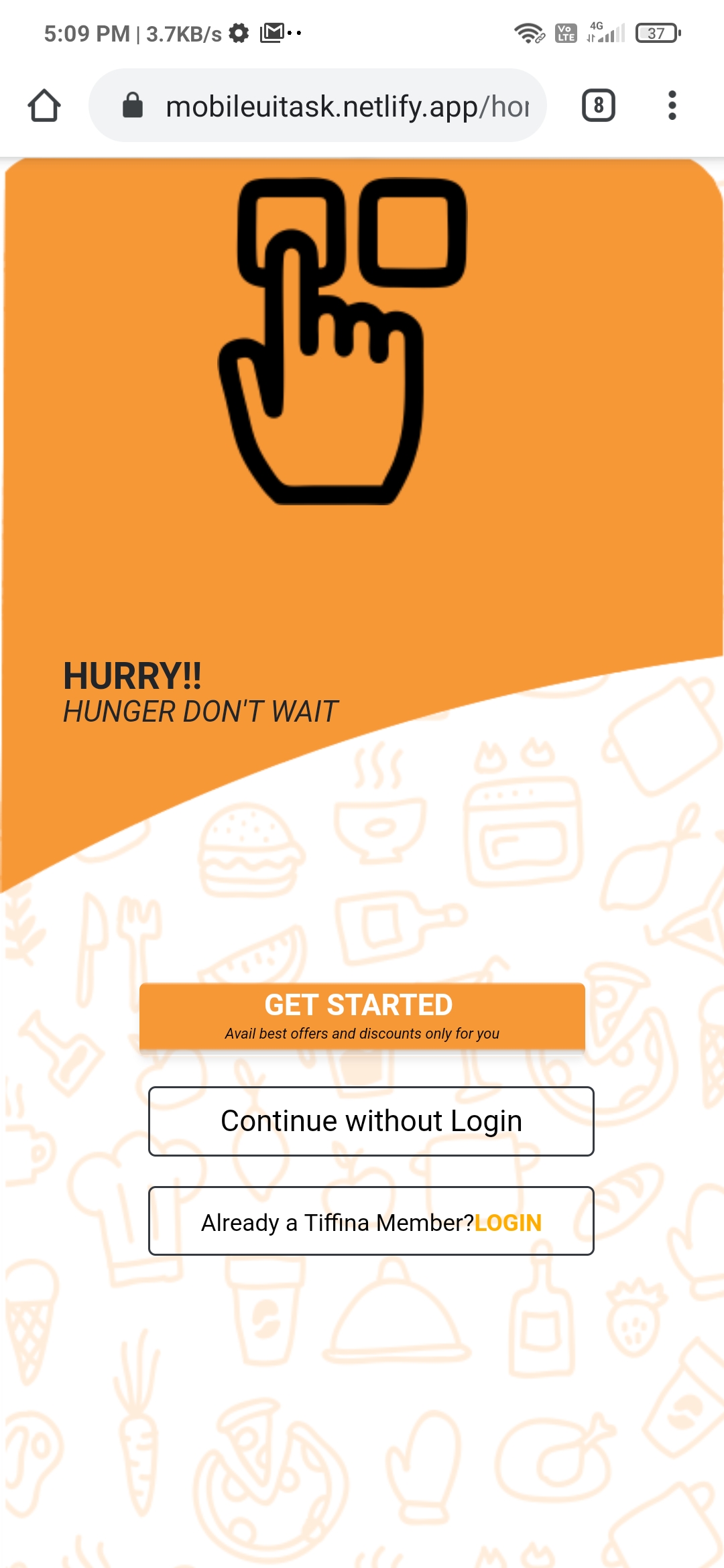 GitHub - mansoorameen/mobileuitask: UI of a food ordering app when it ...