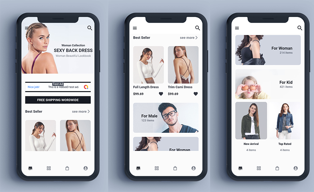 G Thara Cloth Store UI Template In Flutter with null safety - 2