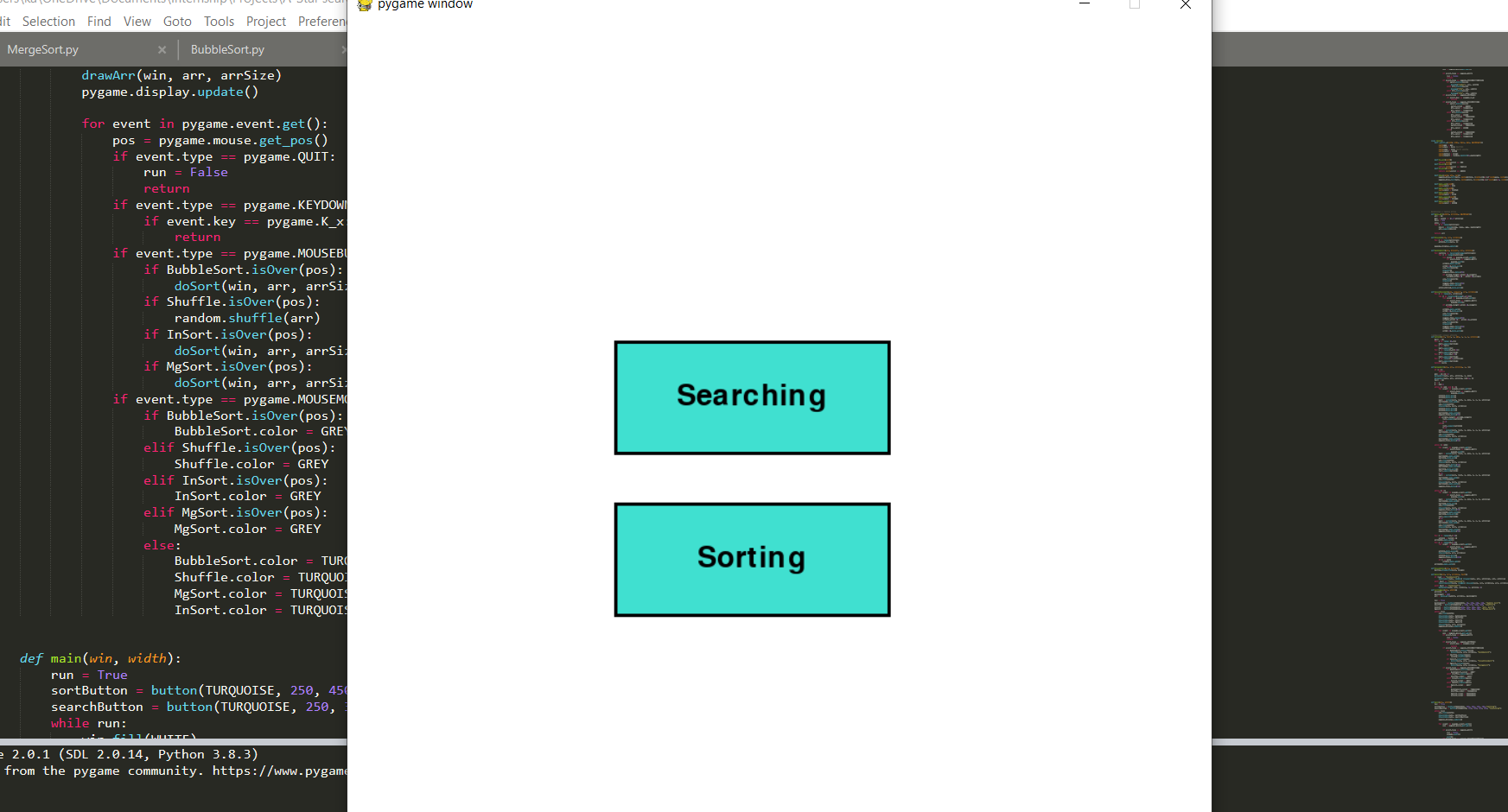GitHub - ShrayamMitra/SortingAndSearchingVisualizer