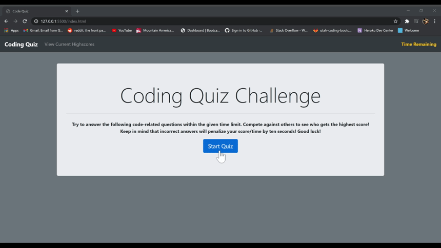 GitHub - KenTran801/code-quiz