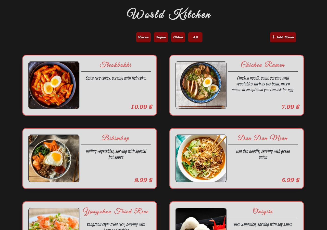GitHub - emircandemr/Restaurant-Menu: Creating a restaurant menu with ...