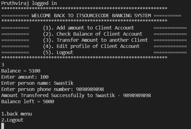 GitHub - Pruthviraj7/Bank-Management-System-using-Python: A user can ...