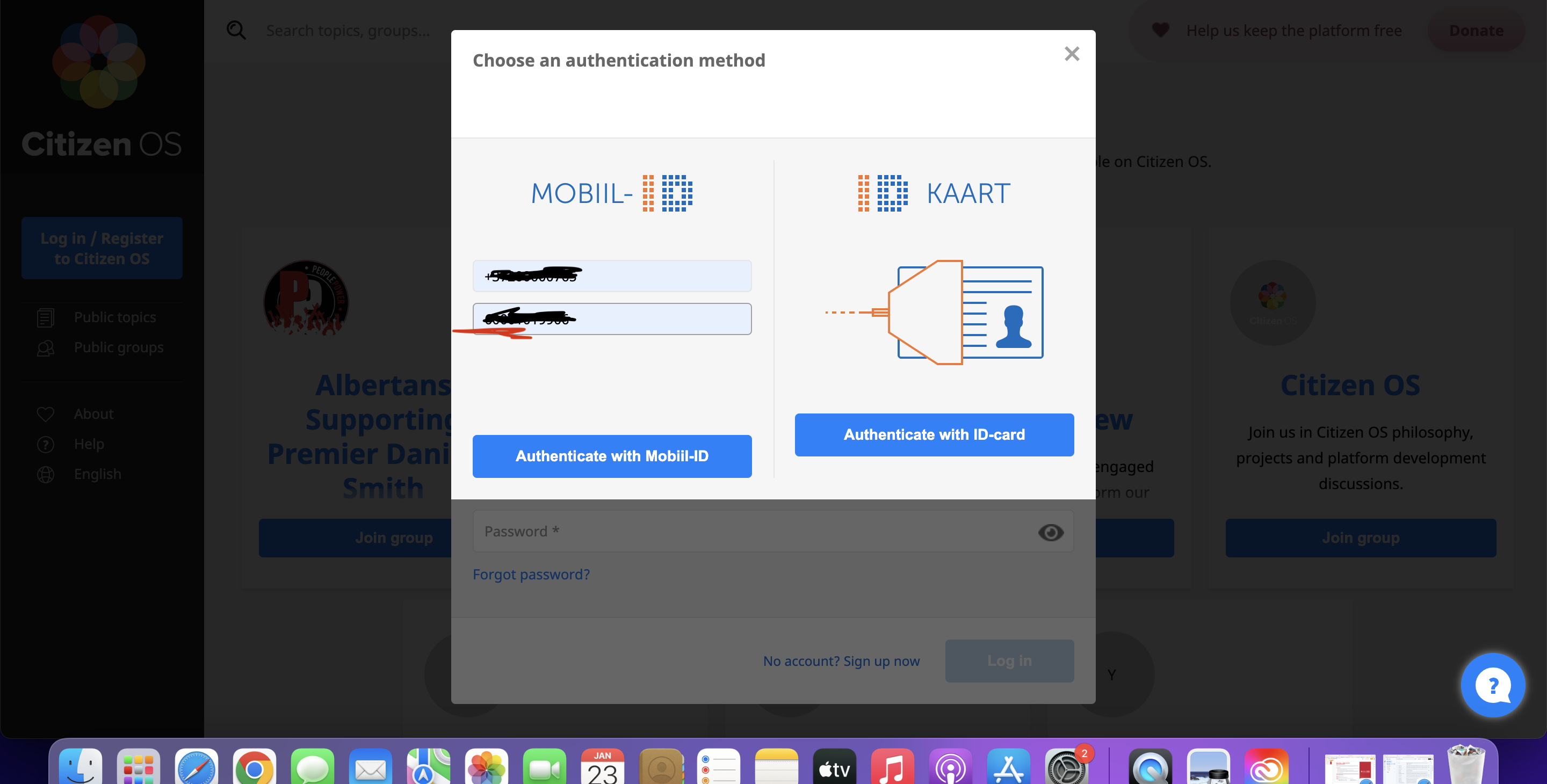 When E-ID card reader is not detected mobile ID doesn't work either ...