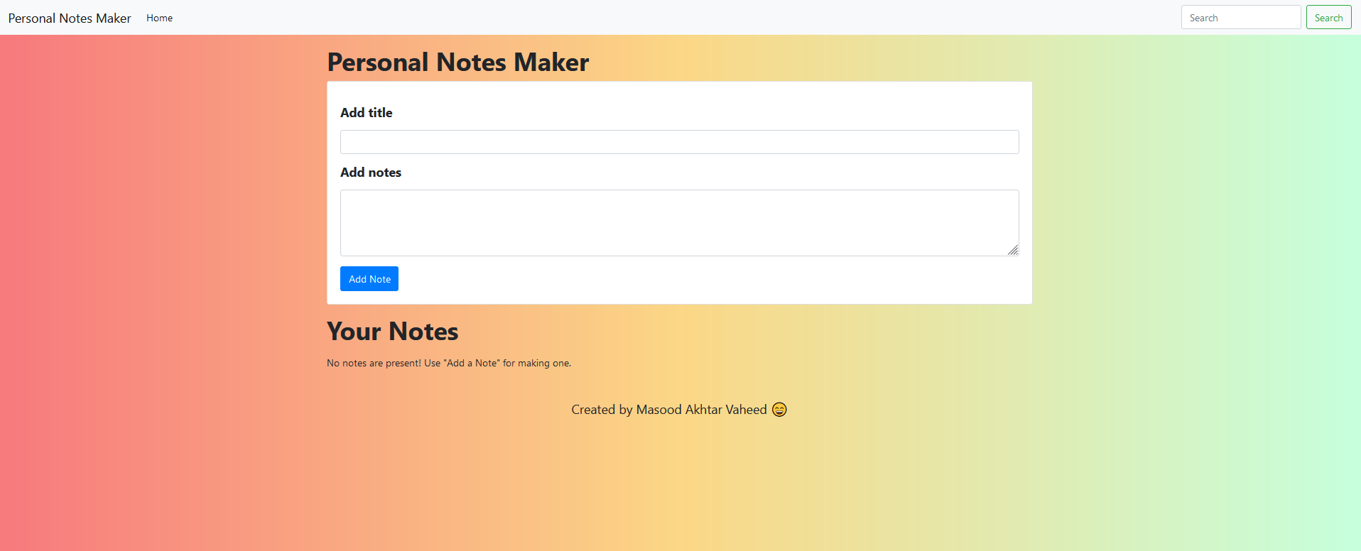 GitHub - vaheedsk36/personal-notes-maker: This is a personal notes ...