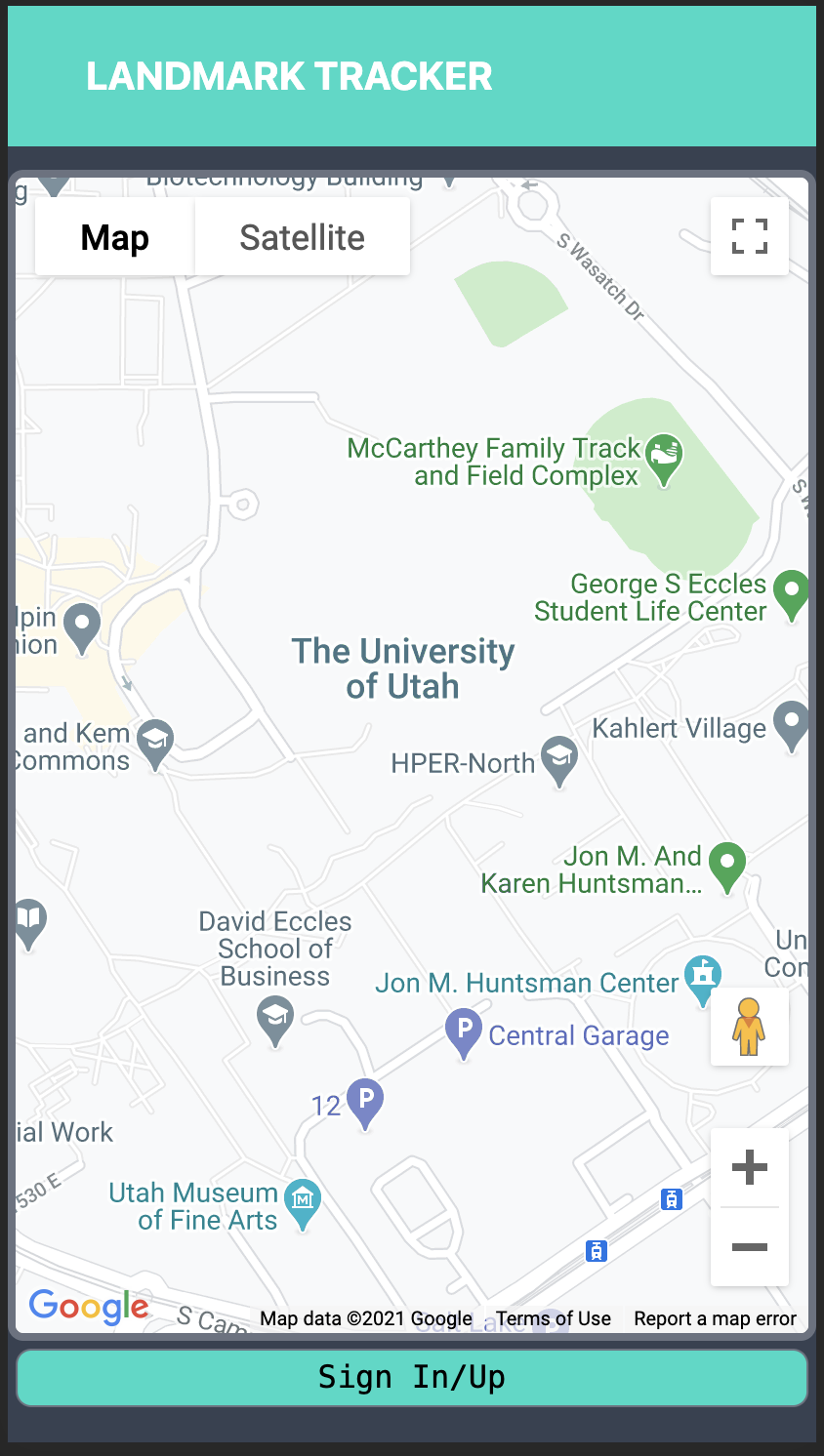 GitHub gavinasay/landmarktracker Find nearby landmarks and hidden gems that most map
