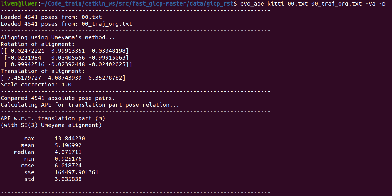 Method of evaluation · Issue #8 · SLAMWang/fasterGICP · GitHub