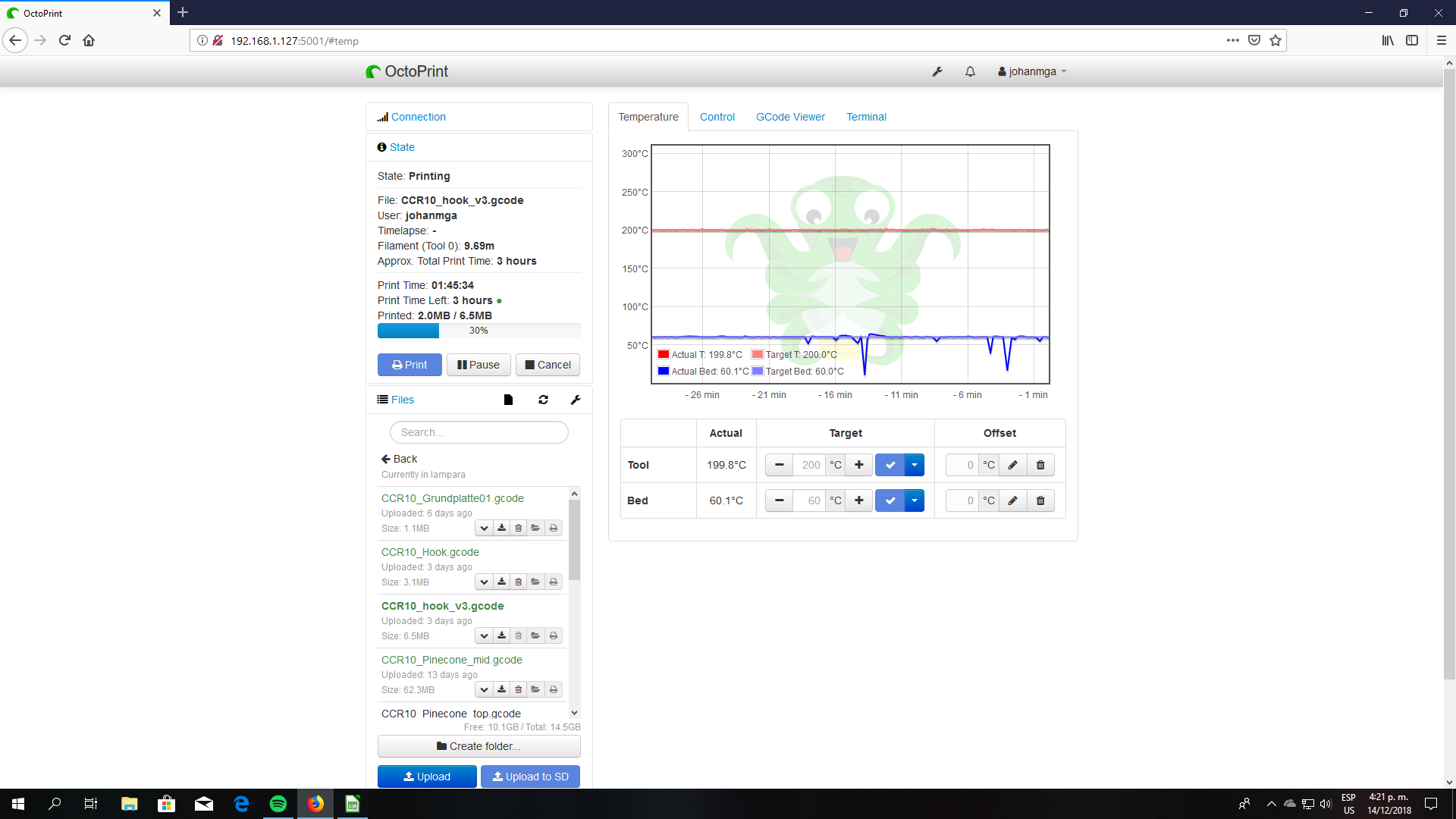 Err mintemp bed printer halted using Marlin 1.1.9 on creality cr10 10 ...