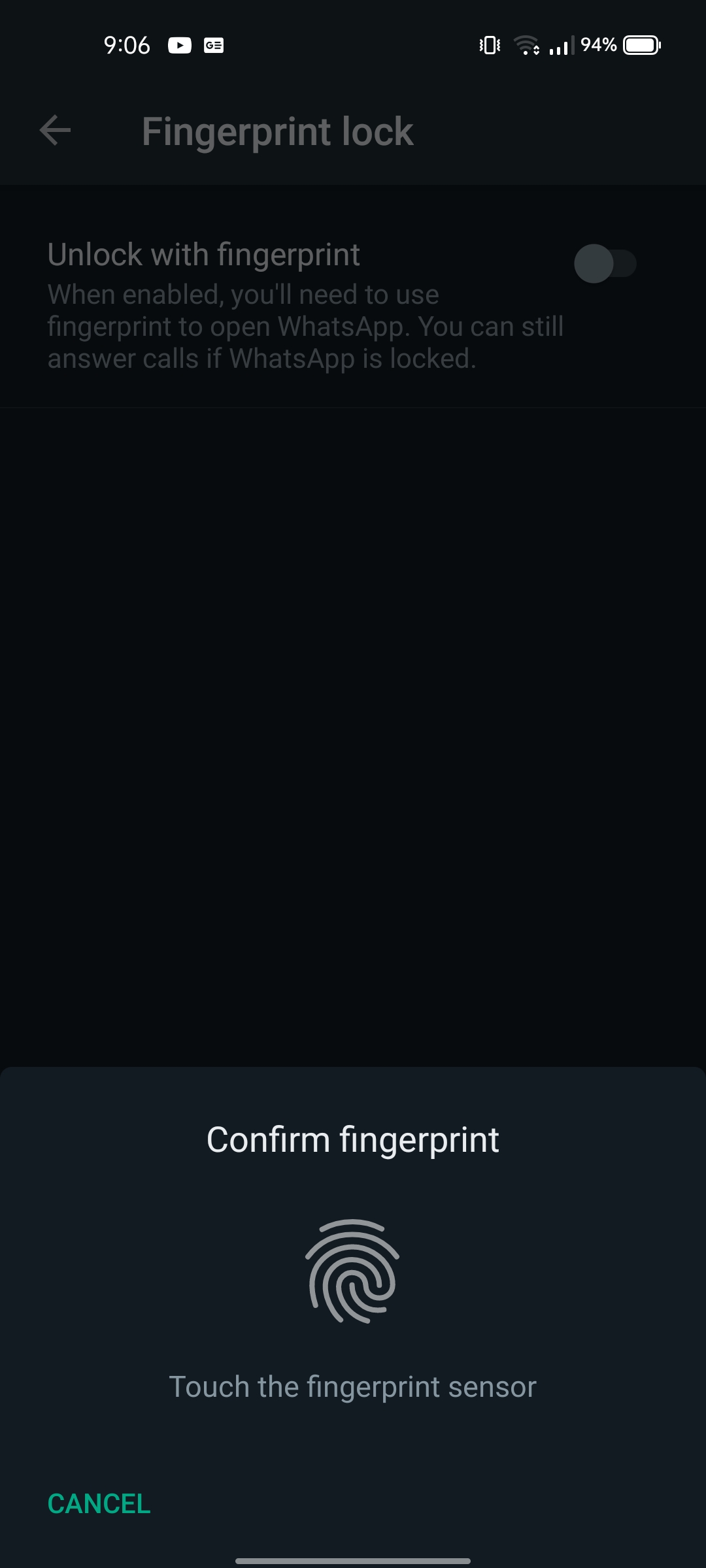 Custom fingerprint popup in Expo local authentication · expo expo
