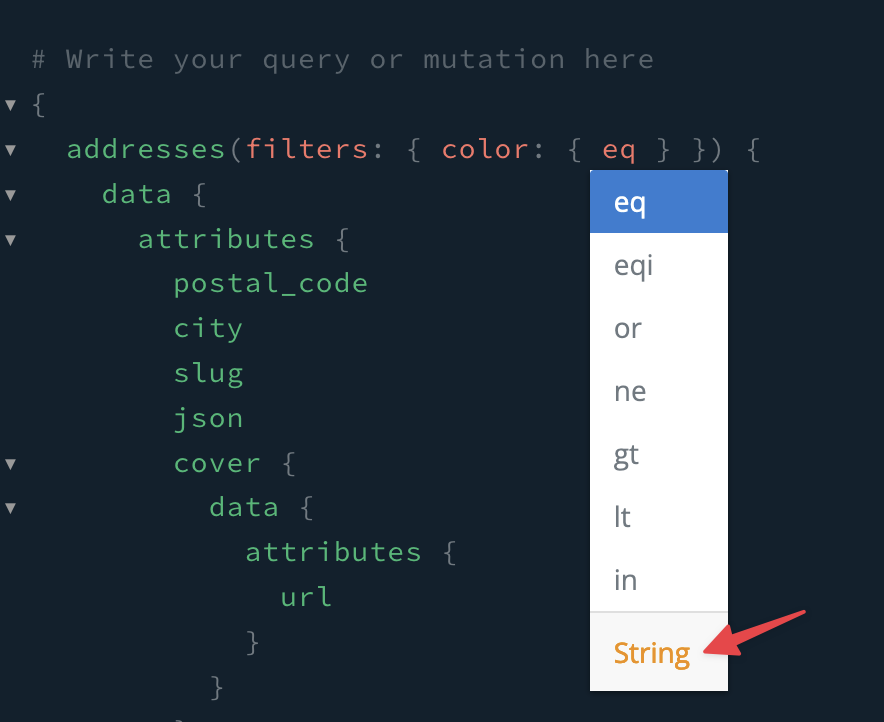 GraphQL Plugin filtering a field of type enum doesn't trigger any auto