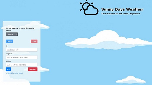 GitHub - ItaiOz/SunnyDays-Weather: Web Programming Project
