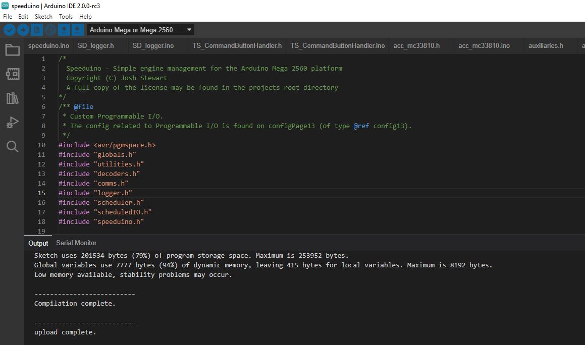Speedyloader not updating signature in Speeduino · Issue #911 ...