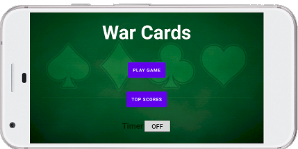 GitHub - savizronen/WarCards: Simple cards game (the higher card earns ...
