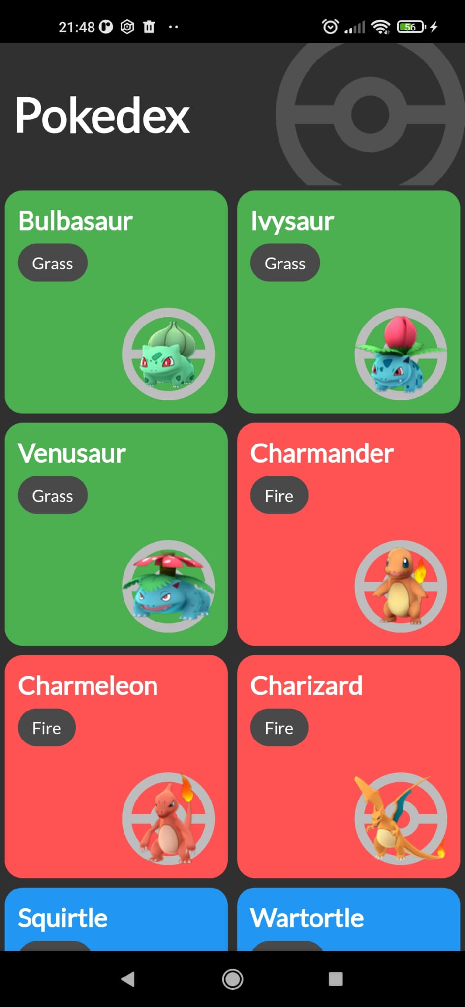 GitHub - muhammetaydinn/Pokedex: An app that displays all Pokémon color ...