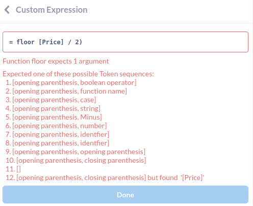 Improve Feedback on Custom Expression Error · Issue #15658 · metabase ...