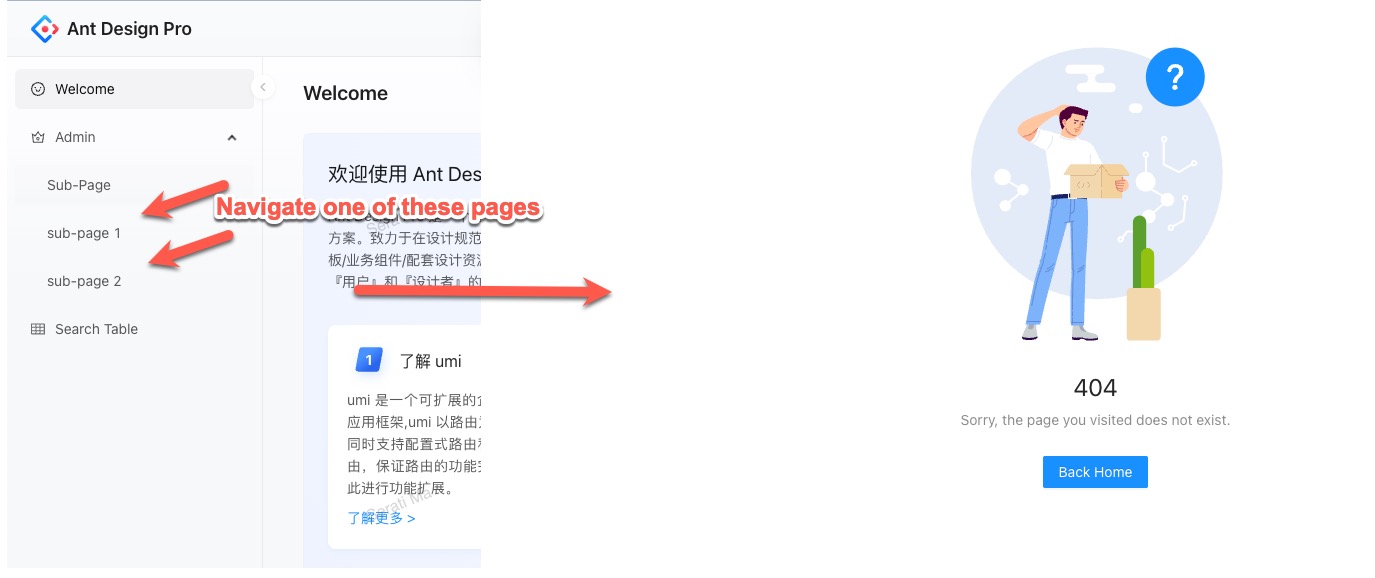 🐛 [BUG]: 404 when navigating to a wrapped page · Issue #10317 · ant ...