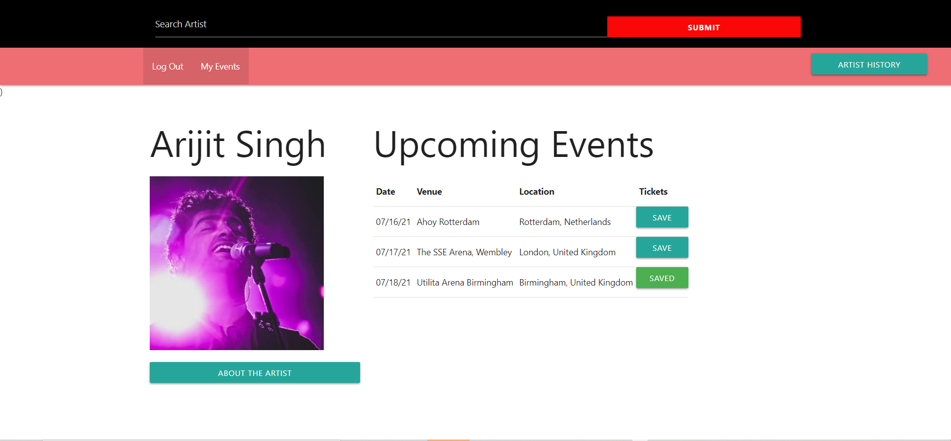 GitHub - AlishaPanday/Project1: An event planner that searches for ...