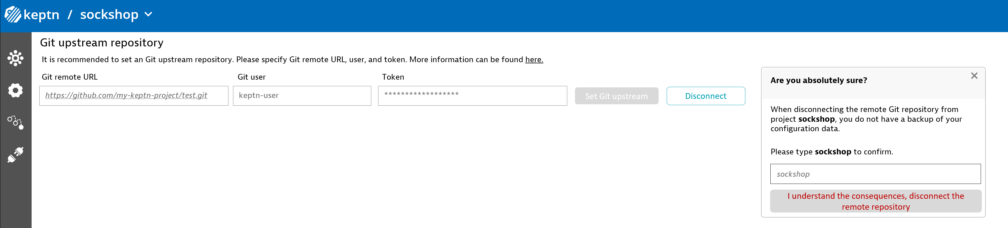 Bridge Disconnect git remote upstream · Issue 4787 · keptn/keptn · GitHub