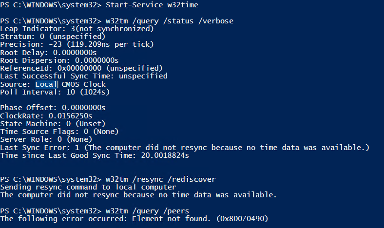 No Synchronization Using Ptp On A Windows 10 Machine Issue 438 Microsoft Sdn Github