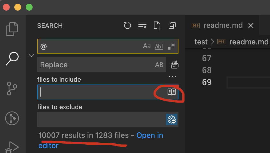 vscode only search open files bug & solution All In One · Issue #42 ...
