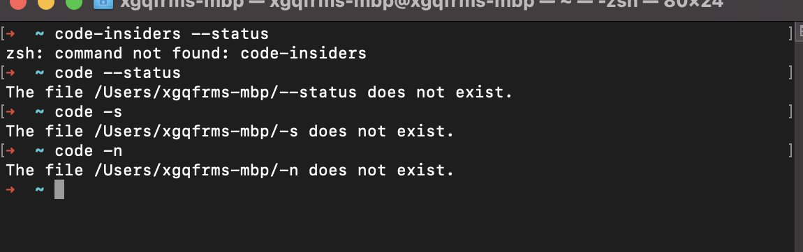 can not run code command arguments form the terminal after upgrade to ...