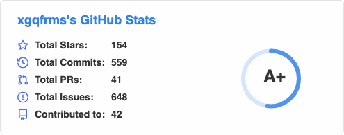 xgqfrms github stats · GitHub