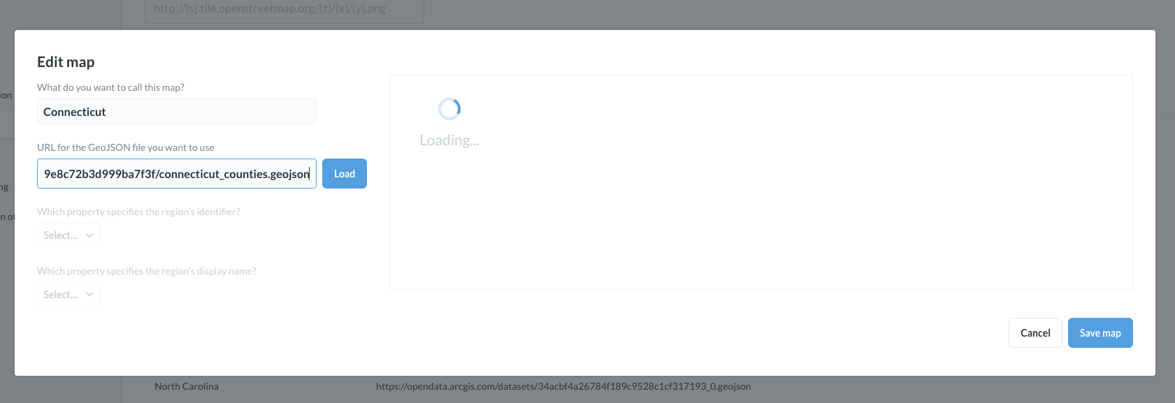Custom Geojson Failing · Issue #12597 · metabase/metabase