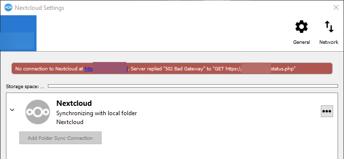 Client should recover from server issue (i.e. try to re-establish ...