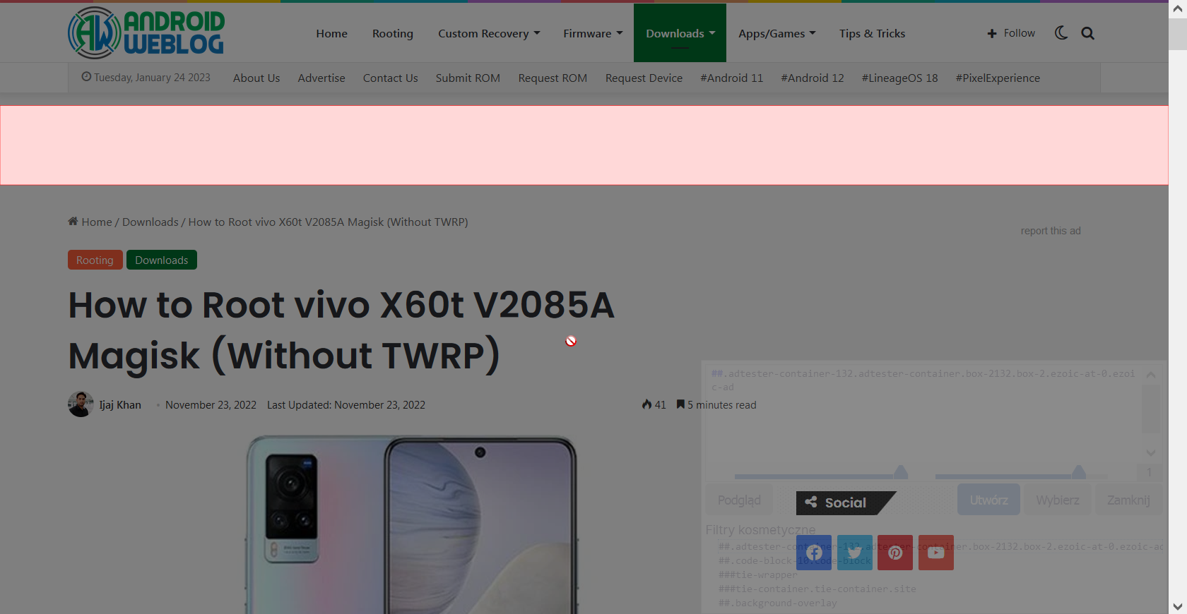 www.androidweblog.com blocks uBlock Origin users · Issue #4625 ...
