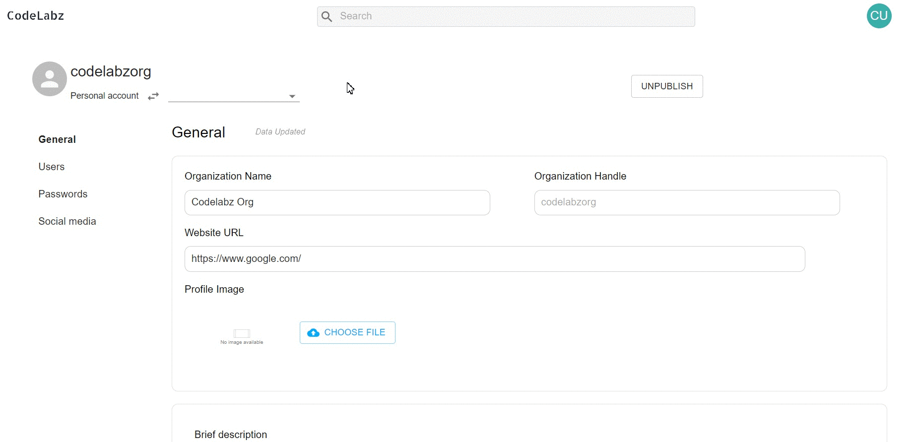 Fix Organization Settings responsiveness · Issue #460 · scorelab ...