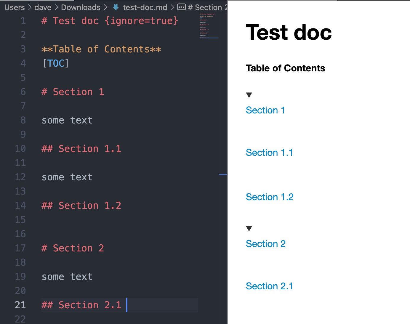 v0.6.6 is rendering Table of Contents improperly · Issue #658 ...
