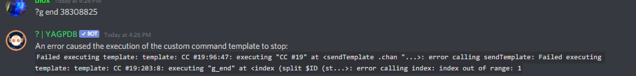 bug: giveaway end bug · Issue #133 · yagpdb-cc/yagpdb-cc · GitHub