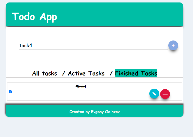 GitHub - eodinzov94/todoApp: My first app made with React