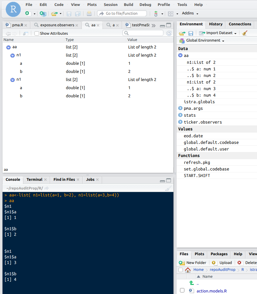 data viewer displays wrong data for lists with duplicate names · Issue ...