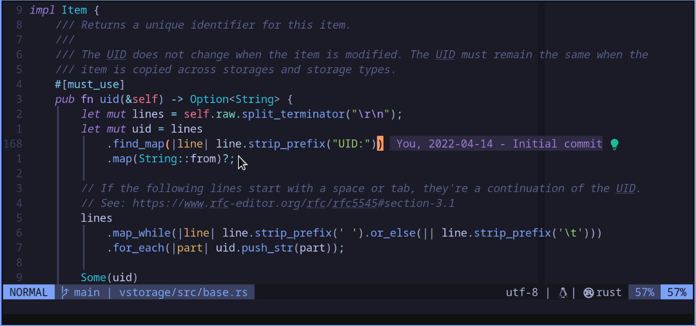 Add space at the end of blame virtual text · Issue #745 · lewis6991 ...