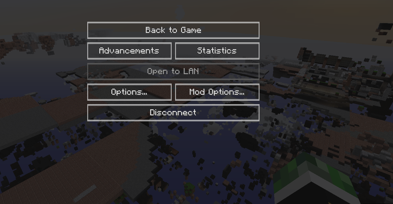 When I try to Load in A World from single player to a server only small ...