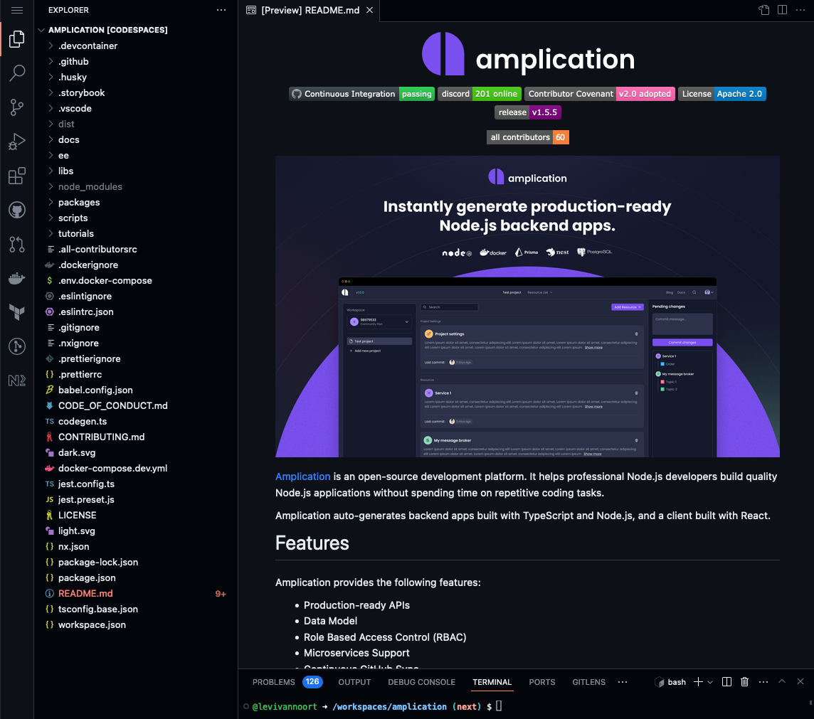 GitHub codespaces support using devcontainer config · Issue #5826 ...
