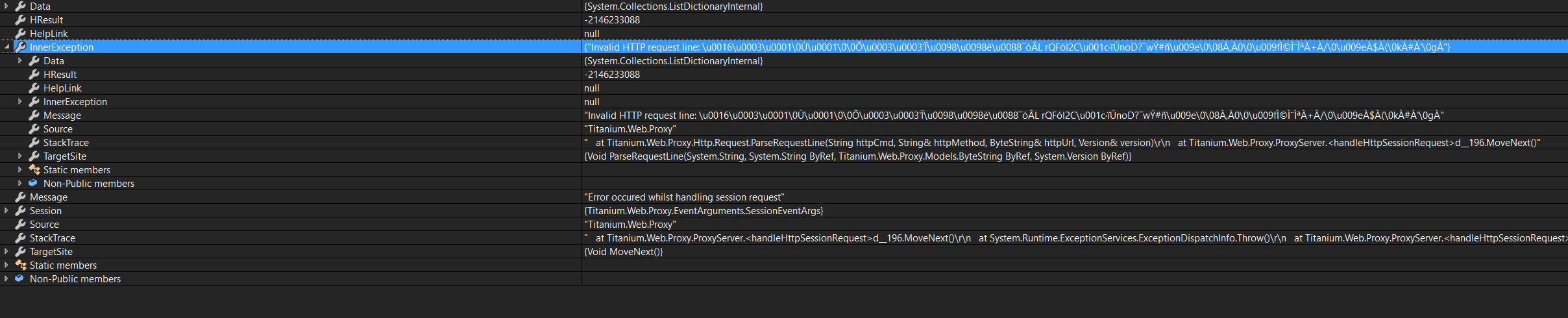 Latest beta doesn't seem to read/decode request line properly · Issue ...