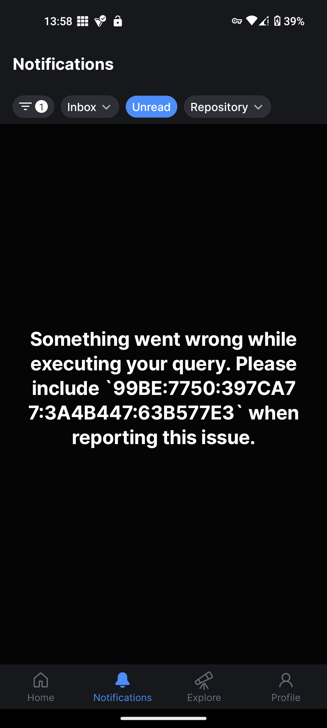 Error when opening notifications · community · Discussion #43301 · GitHub
