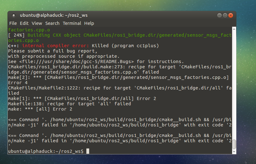 Error compiling beta2 Raspberry Pi 3 · Issue #378 · ros2/ros2 · GitHub